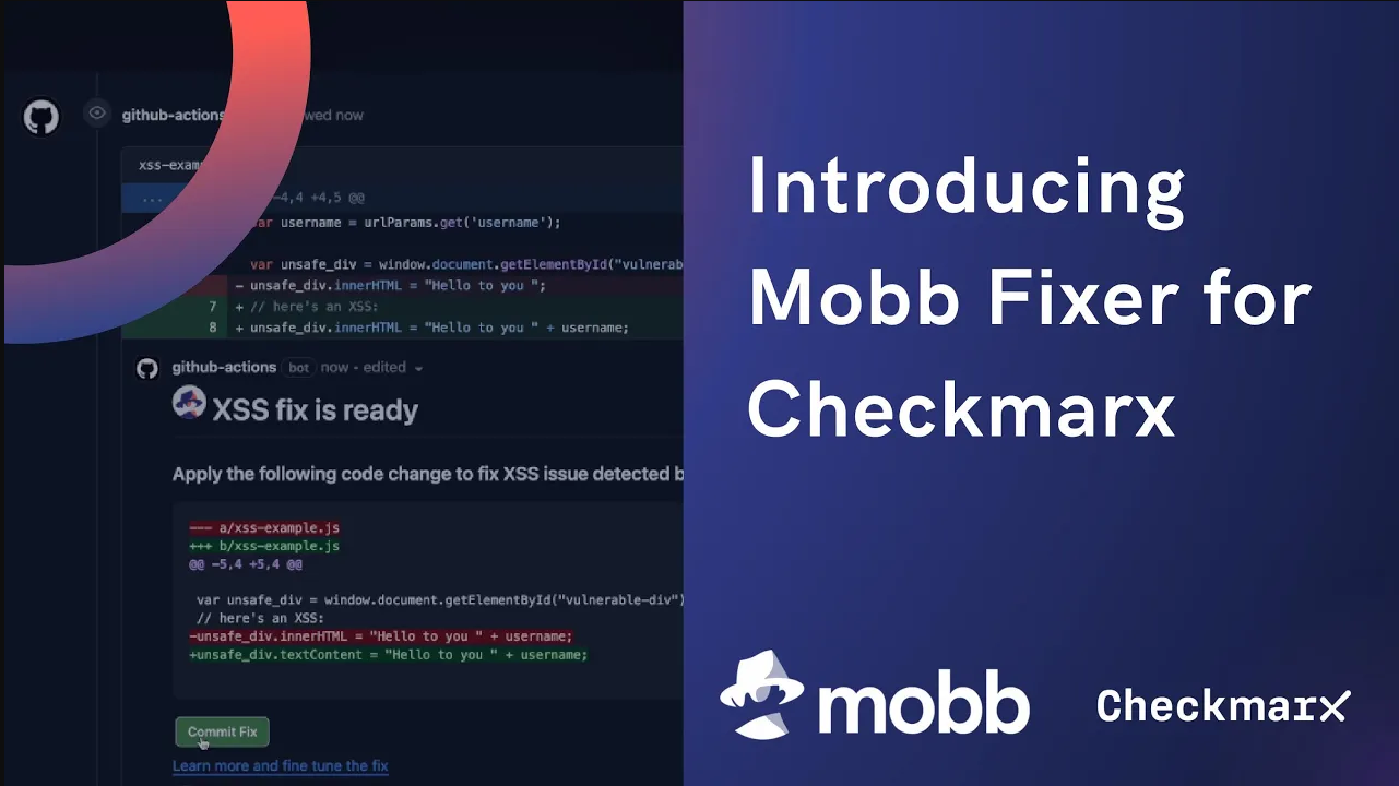 Mobb Fixer for Checkmarx