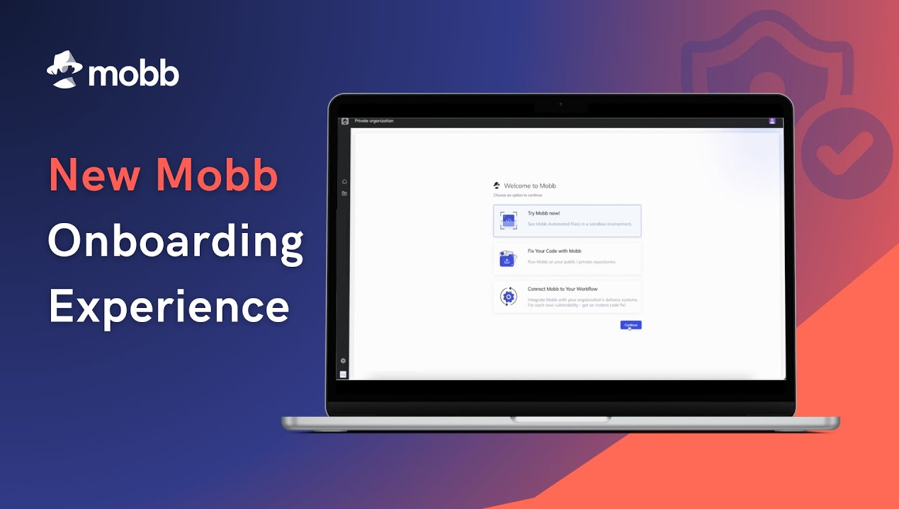 Introducing the new Mobb onboarding experience