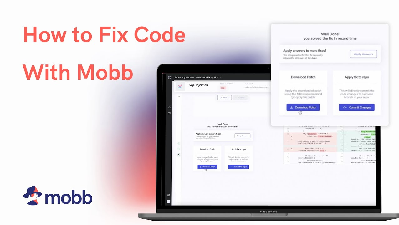 How to Fix Code with Mobb