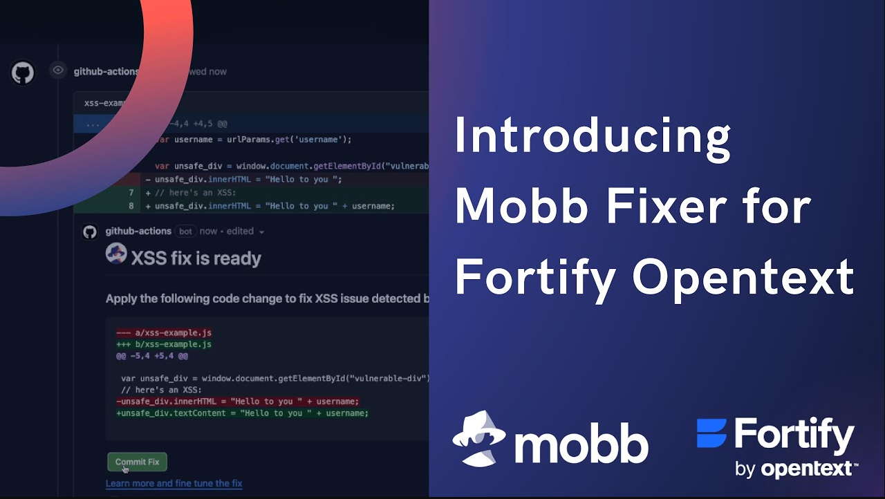 Mobb Fixer for Fortify