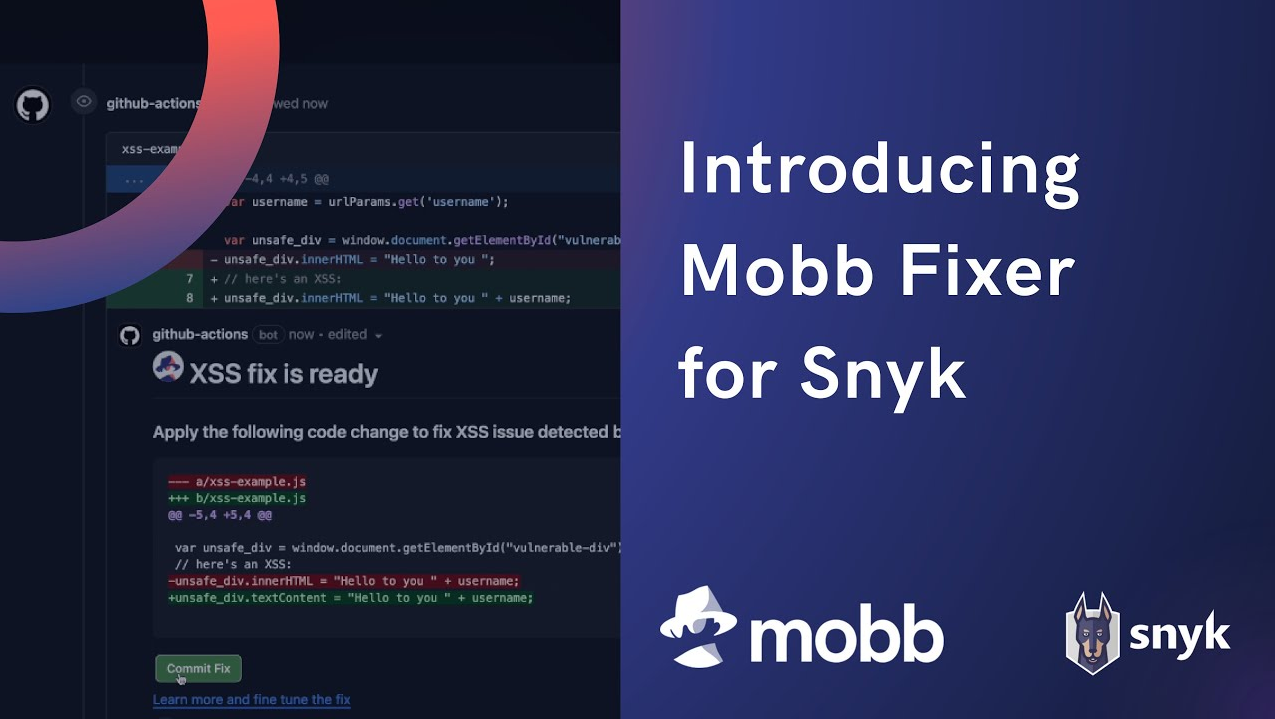 Mobb Fixer for Snyk